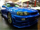 R34スカイライン25GTターボベイサイドブルーMカラーR34GTRVスペックNISMO仕様フ...