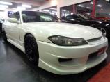 S15シルビアスペックs最終モデルホワイトパールカラーフルエアロ&SR20DEエンジン純正5M...