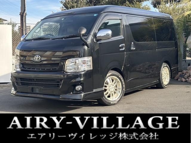 ☆ハイエースワゴン GLロングミドルルーフ☆8人乗り仕様!車中泊ベットキット!社外17インチA...