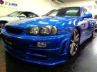 後期型ベイサイドブルーカラーR34GTRVスペックNISMO仕様エアロRB25DETターボNE...